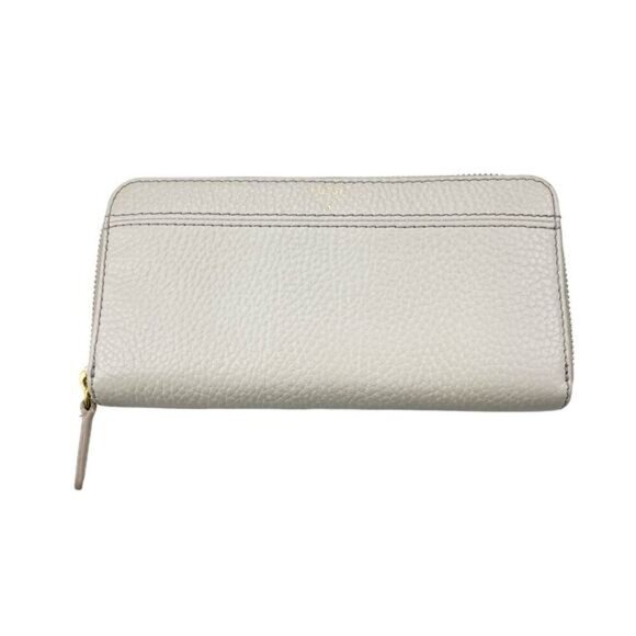 FOSSIL Tiegan Clutch Pebbled Leather Wallet Zip Around - Picture 2 of 6